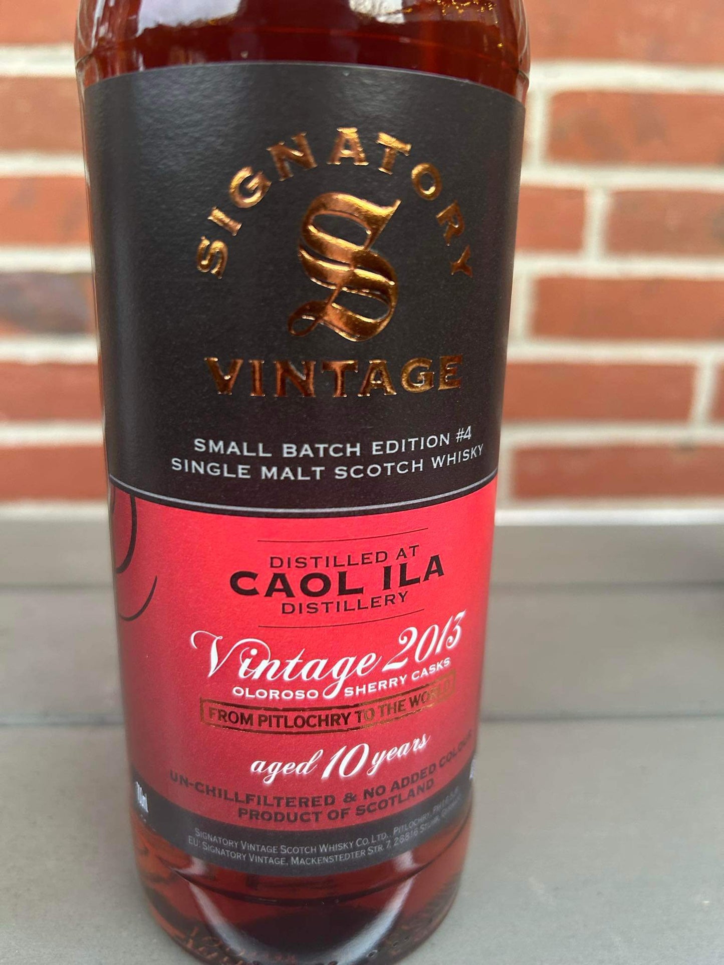 Caol Ila 10 år 48,2%
Serie Small Batch #4
Oloroso Sherry Cask