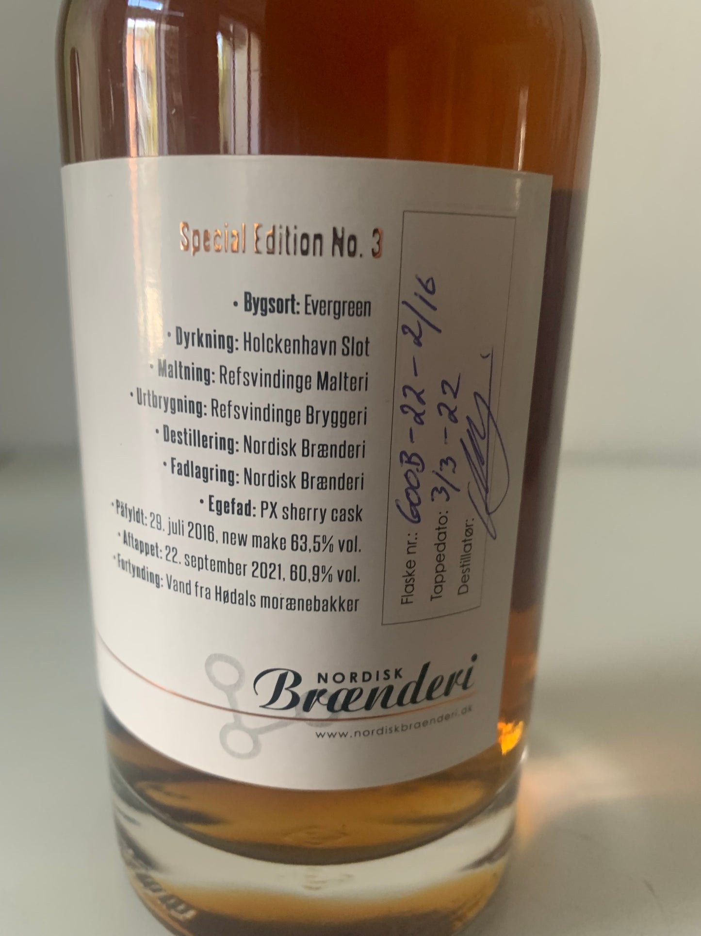 Hødal Whisky Special Edition 3 46% / 50 CL.