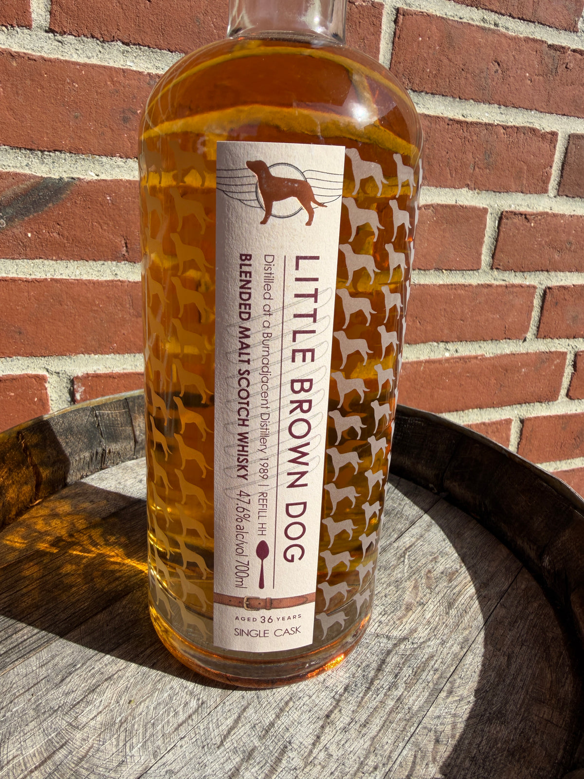 Burnadjacent 1989 (Teaspooned Balvenie) 36 år 47,6% Little Brown Dog