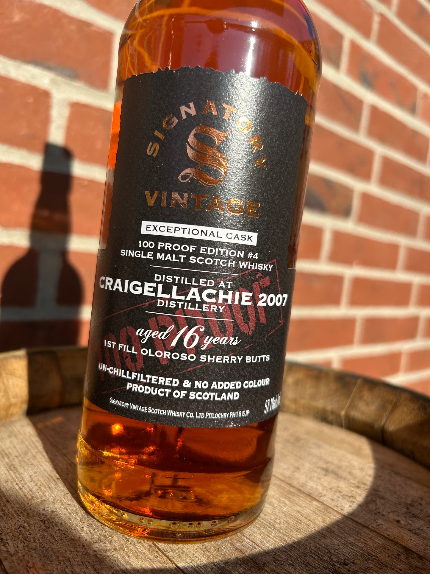 Craigellachie 2007 16 år 57,1% Signatory 100 Proff Exceptional Cask