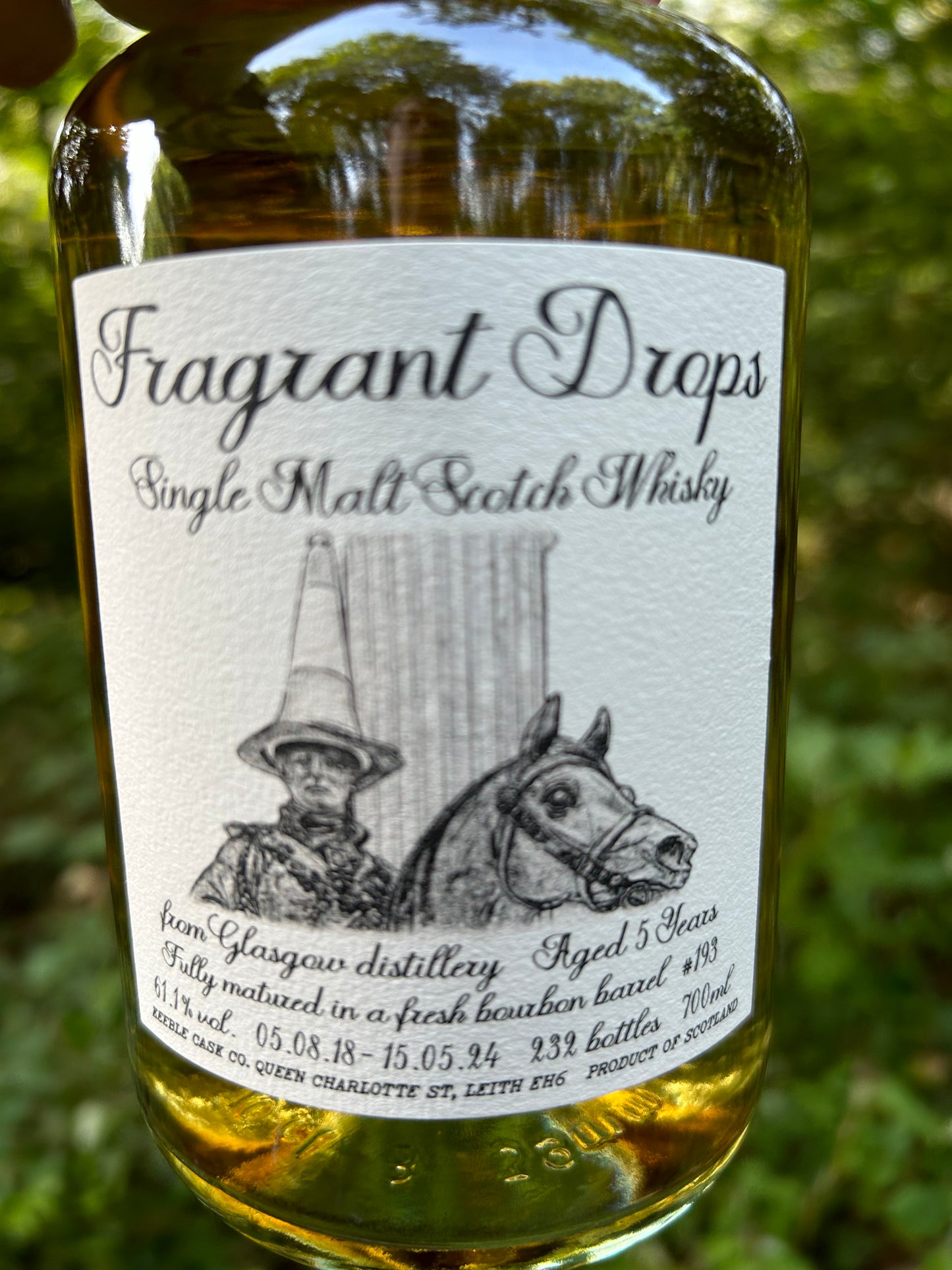 Glasgow 2018 5 år 61,1% Bourbon Barrel  Fragrant Drops