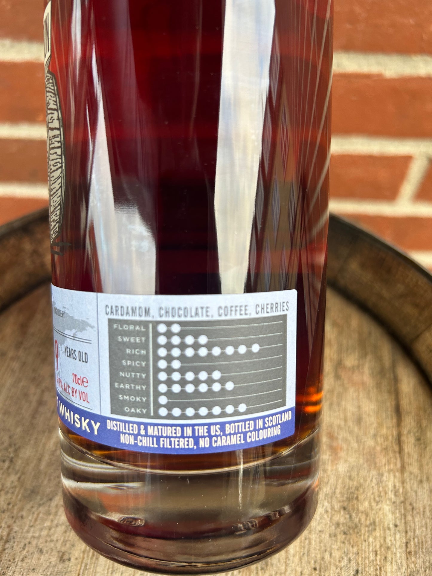 Westland 2014 9 år. 49,8% Single Cask Nation