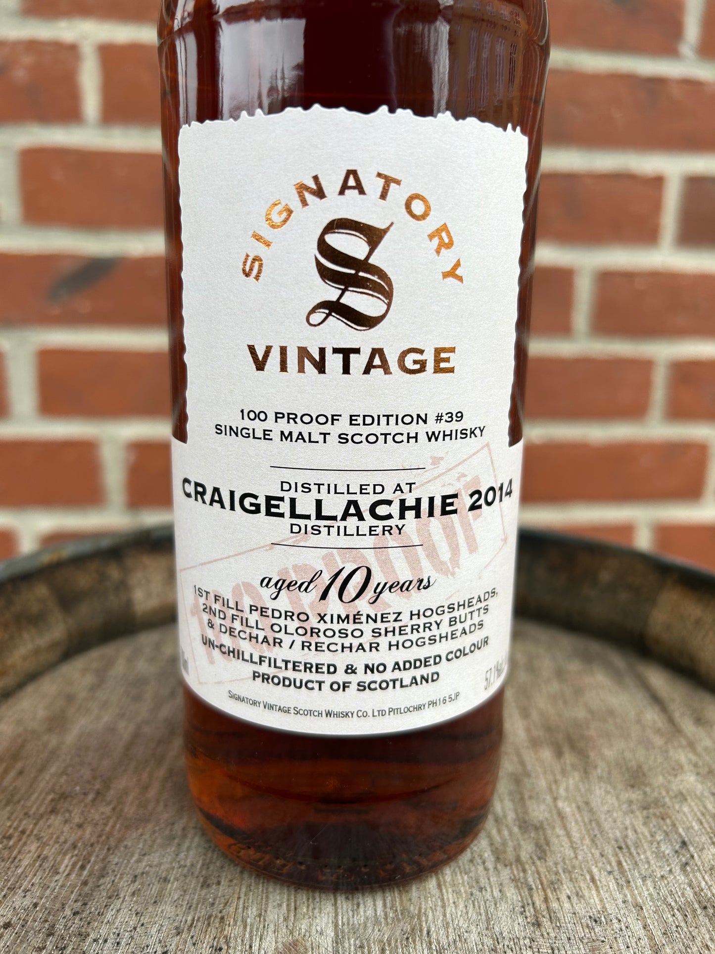 Craigellachie 10 år 57,1% 100 Proff  #39 Signatory