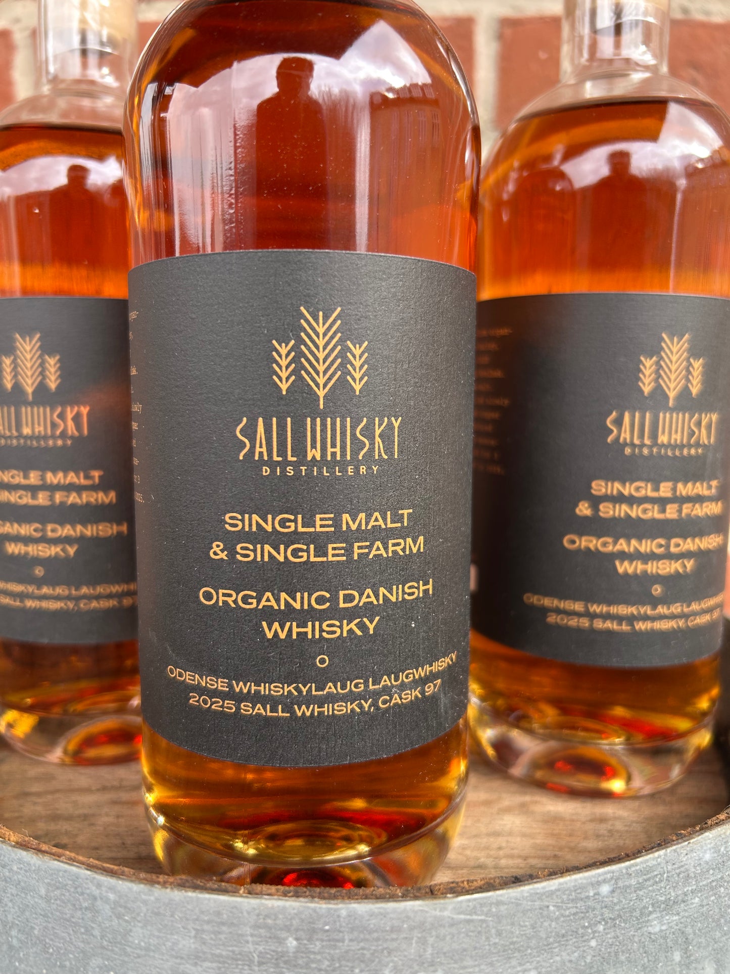 Sall Whisky 3 år. 59,4% 2025 peate ex-moscatel cask nr. 97