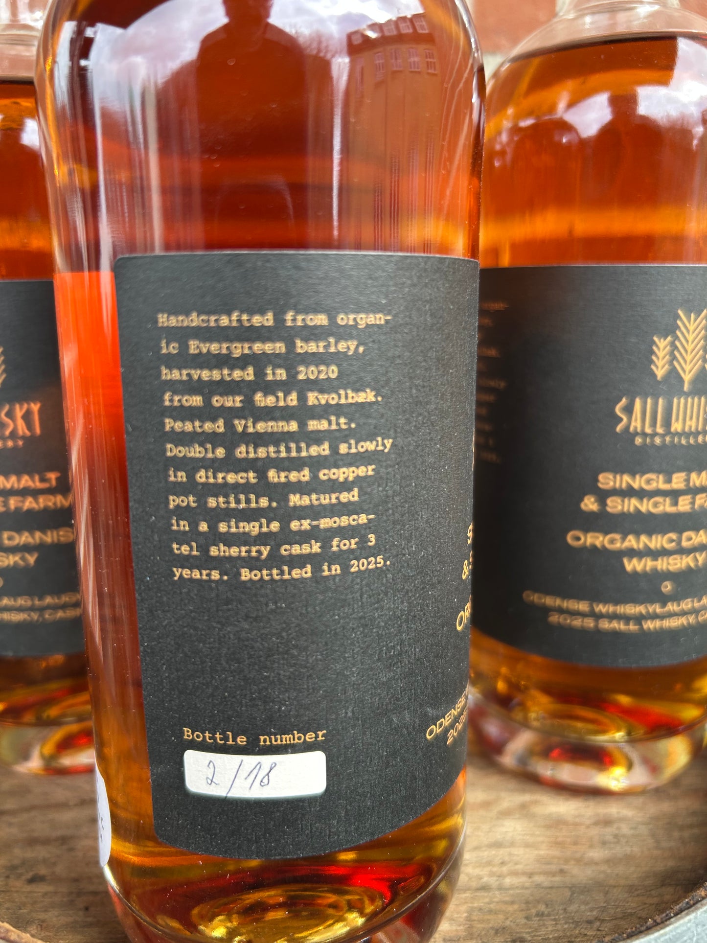 Sall Whisky 3 år. 59,4% 2025 peate  ex-moscatel cask nr. 97