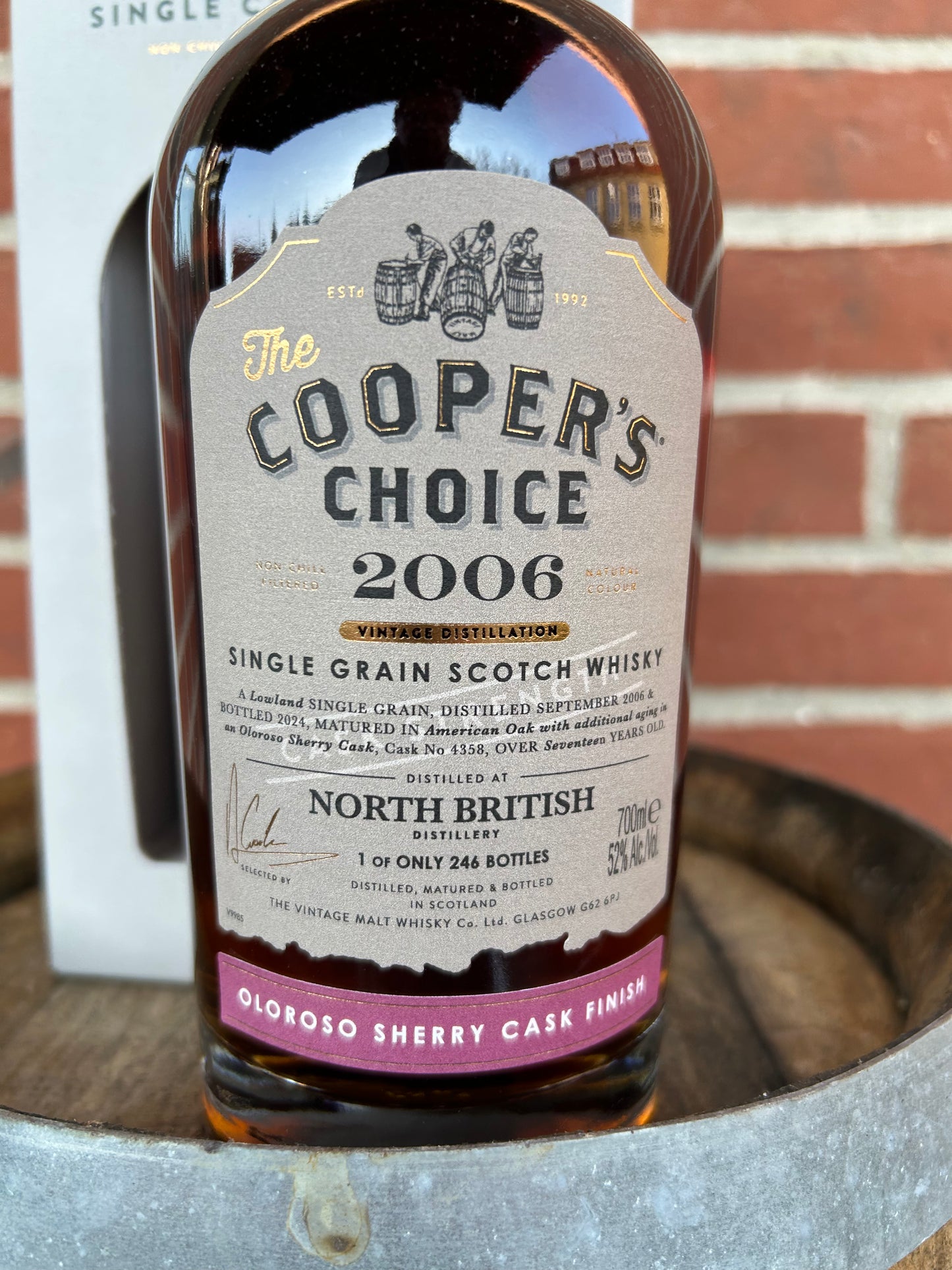 North British 2006 17 år 52%  Oloroso Sherry Cask Finish - Cooper's Choice