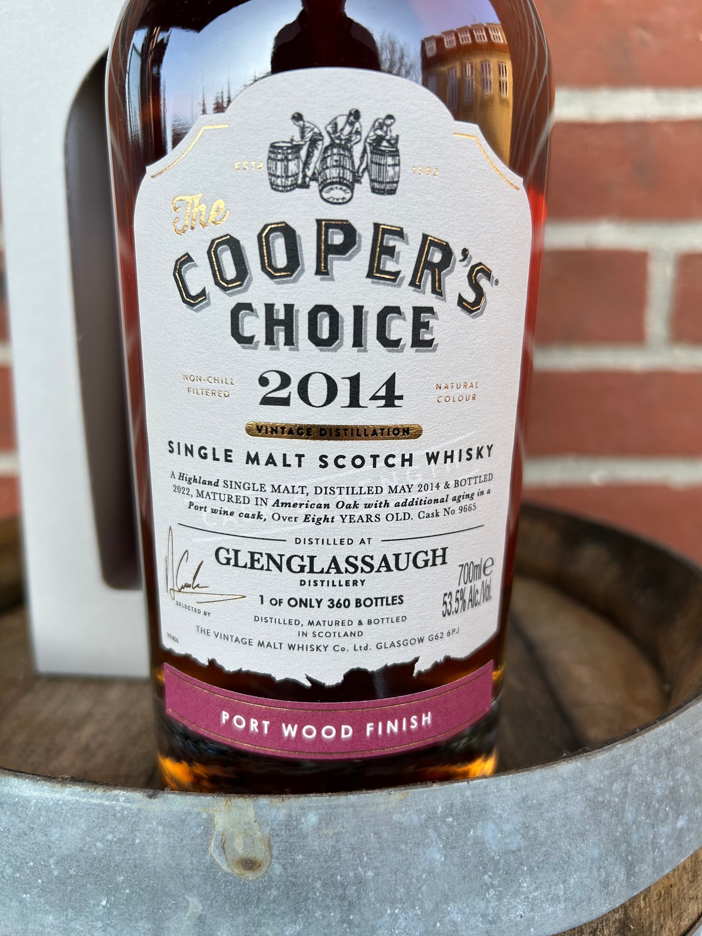 Glenglassaugh 2014 8 år 53,5% Port Cask Finish Cooper's Choice