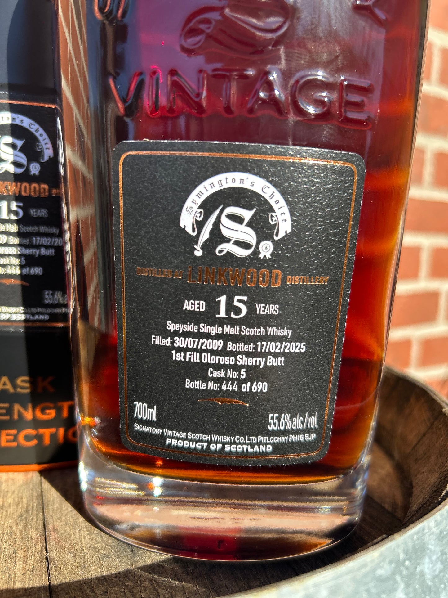 Linkwood 2009 15 år 55,6% Signatory Symington`s Choice