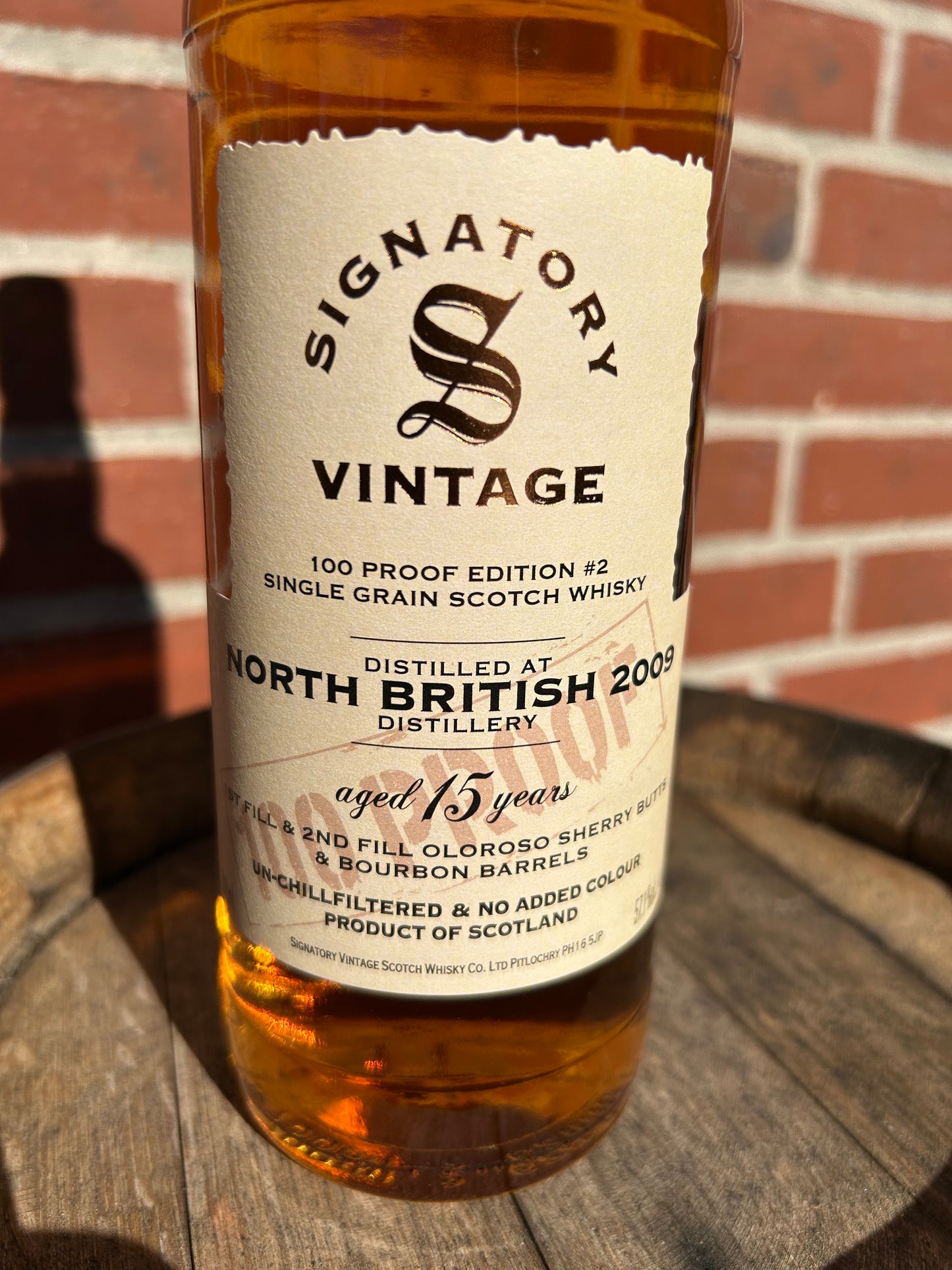 North British 2009 15 år 57,1% #3 100 Prof Signatory Single Grain
