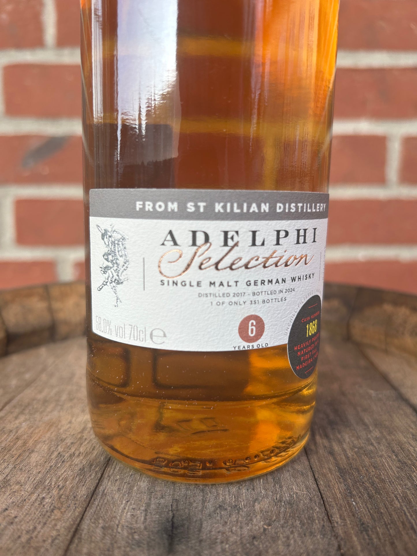 St Kilian 2017 6 år 58.0% Peated Madeira Adelphi