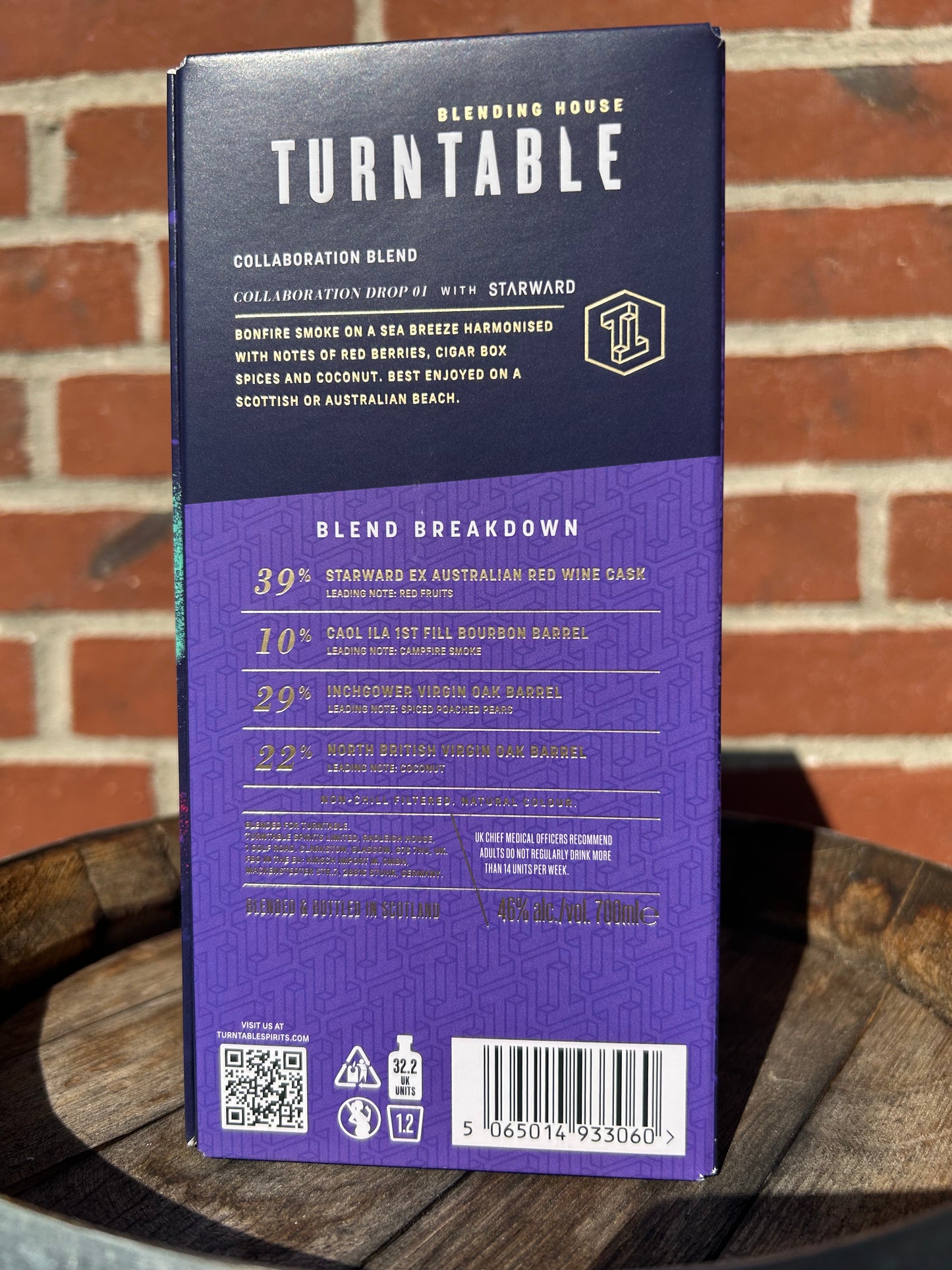Collaboration Drop 01 with Starward blend Scotch whisky 46% Turntable Spirits