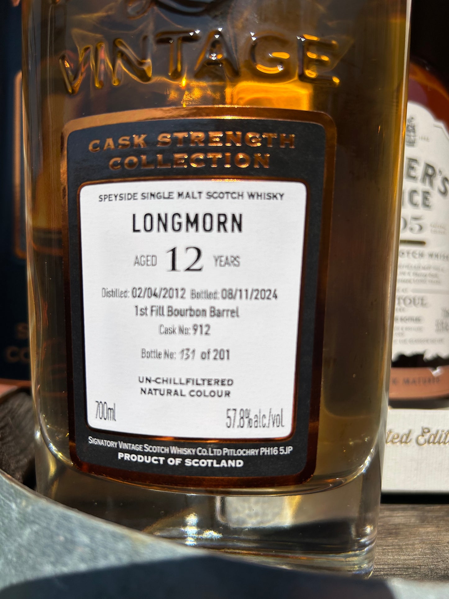 Sommersæt Longmorn 2012 – 12 år – 57,8% & Tomintoul 2005 – 13 år – 55,5%