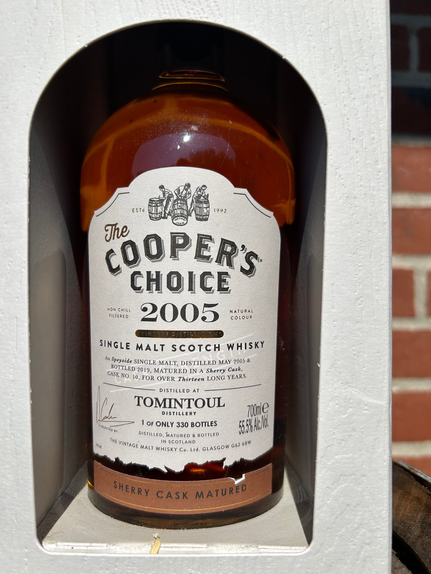Sommersæt Longmorn 2012 – 12 år – 57,8% & Tomintoul 2005 – 13 år – 55,5%