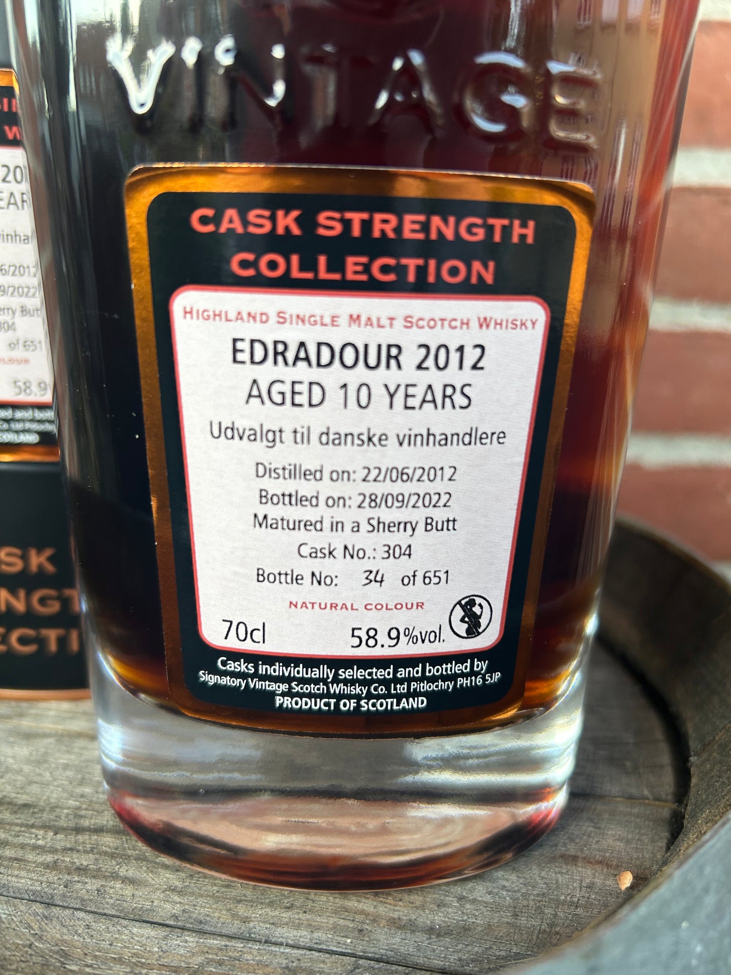 Edradour 10 år 2012 58,9% Signatory