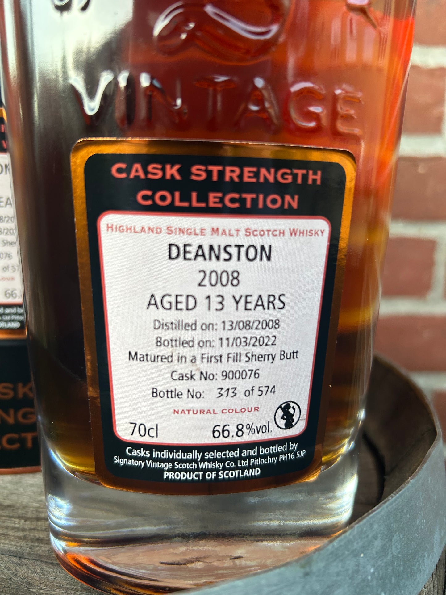 Deanston 13 år 66,8% 2008 Signatory