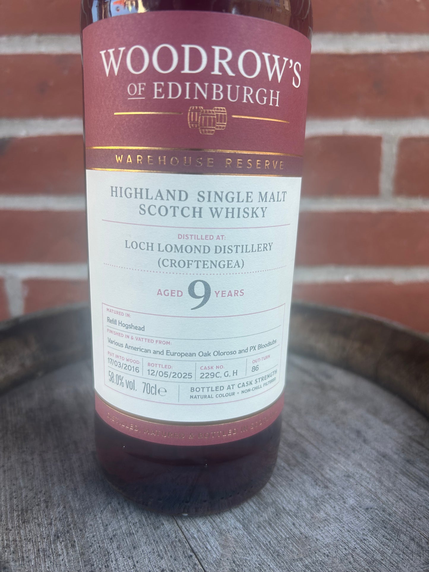 Loch Lomond ( Croftengea) 9 år 58% Woodrow`s