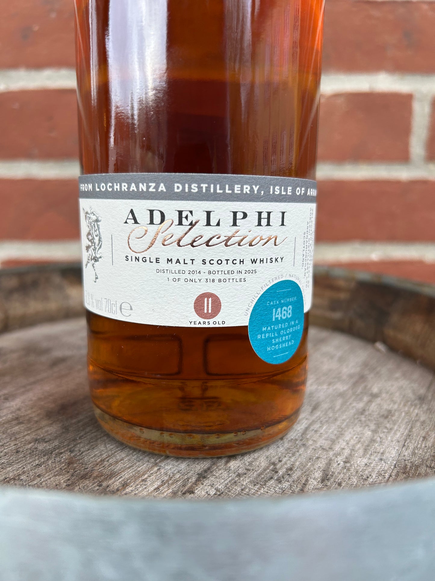 Lochranza (Arran) 2014 11 år 57,6% sherry Adelphi