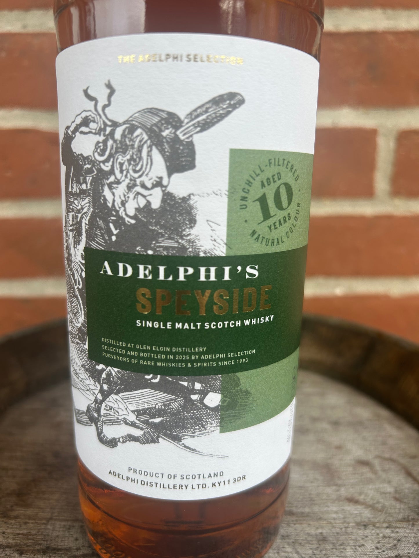 Adelphi's Speyside Single Malt 46.0% 10 år (Glen Elgin) Refill Sherry & Bourbon 
