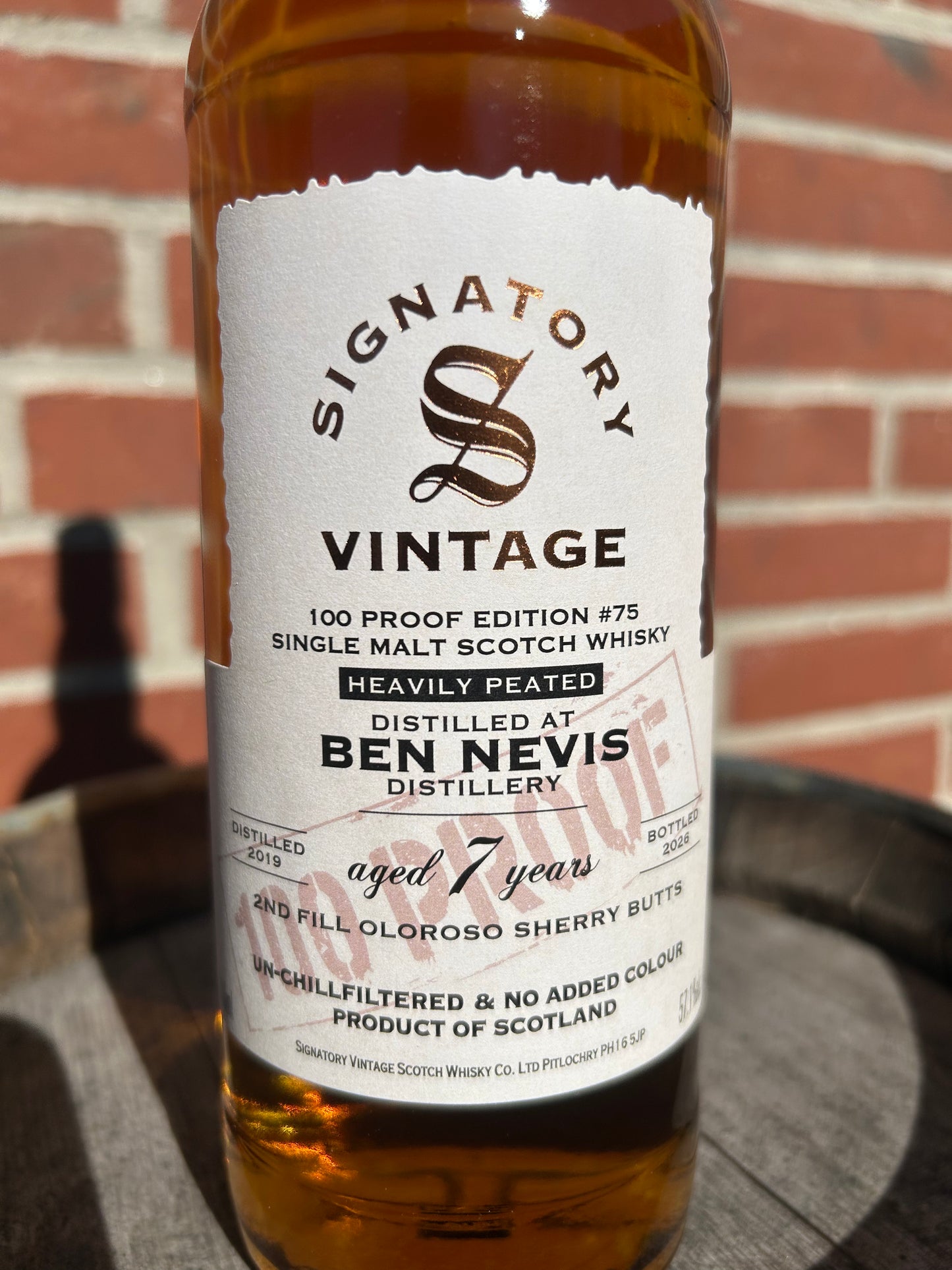 Ben Nevis 2019 7 år 57,1% # 75 100 Proof Signatory