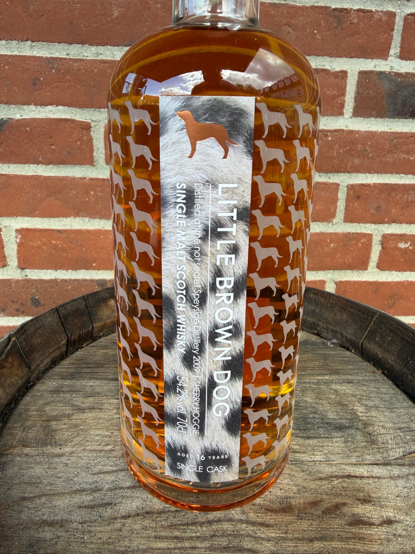 The not secret Speyside Distillery 2009 16 år 54,2% Little Brown Dog