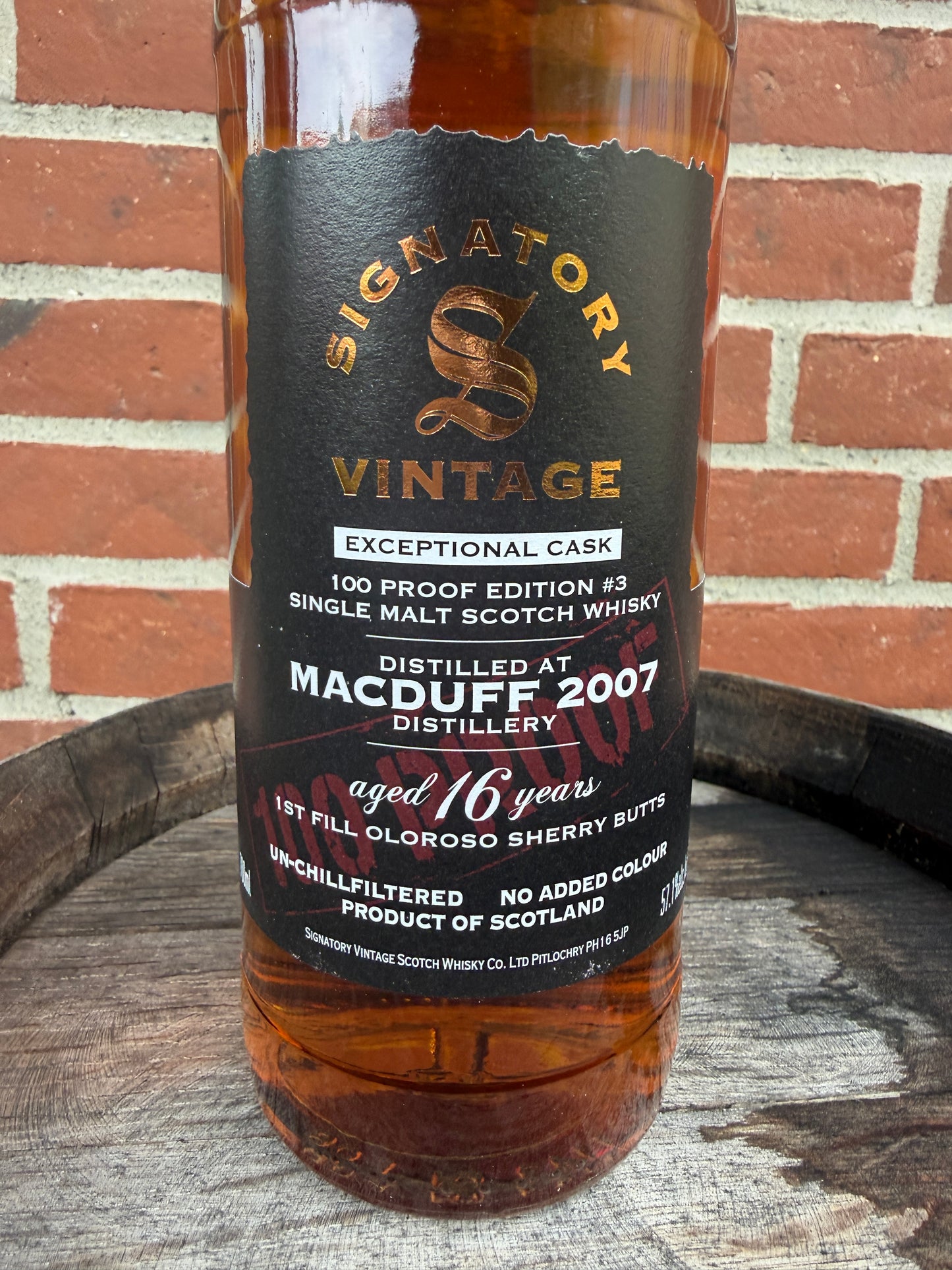 Macduff 2007 16 år 57,1% 100 Proof Exceptinal Cask