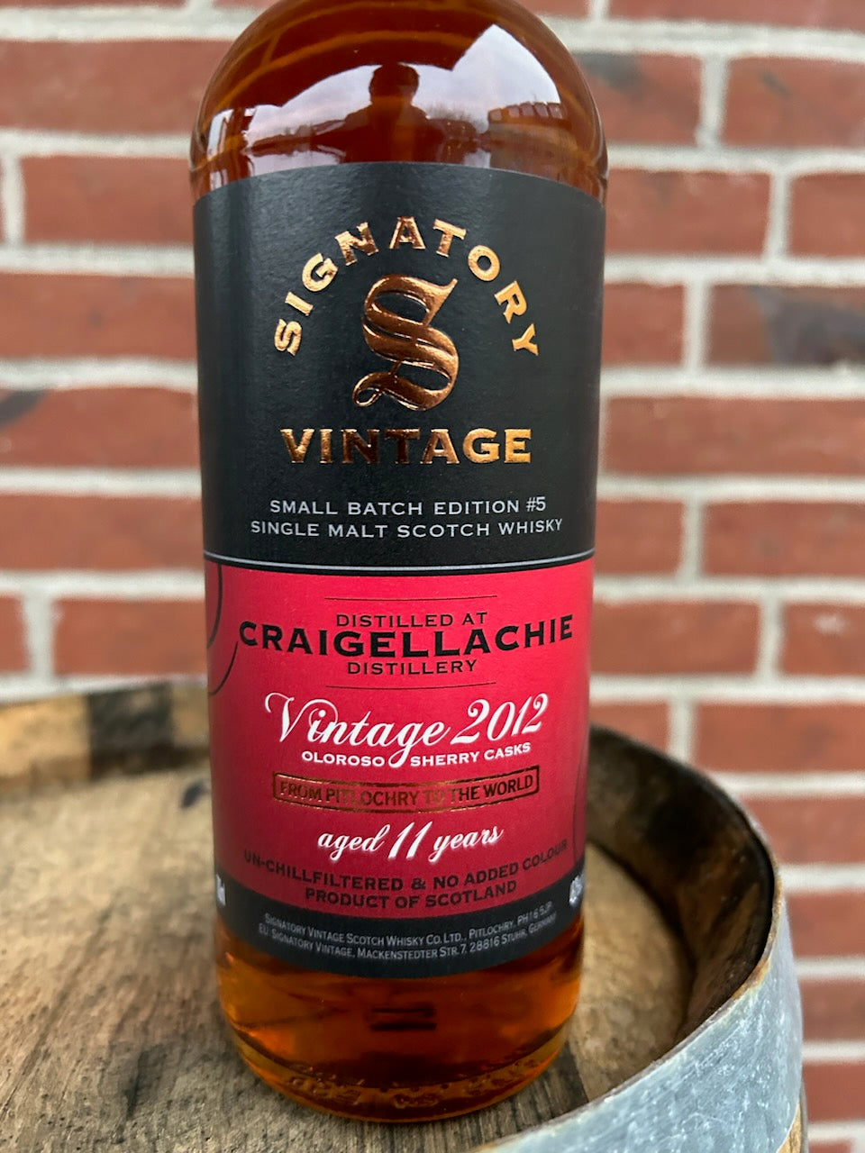 Craigellachie 2012 11 år Oloroso Small Batch 48.2% Signatory Vintage #5