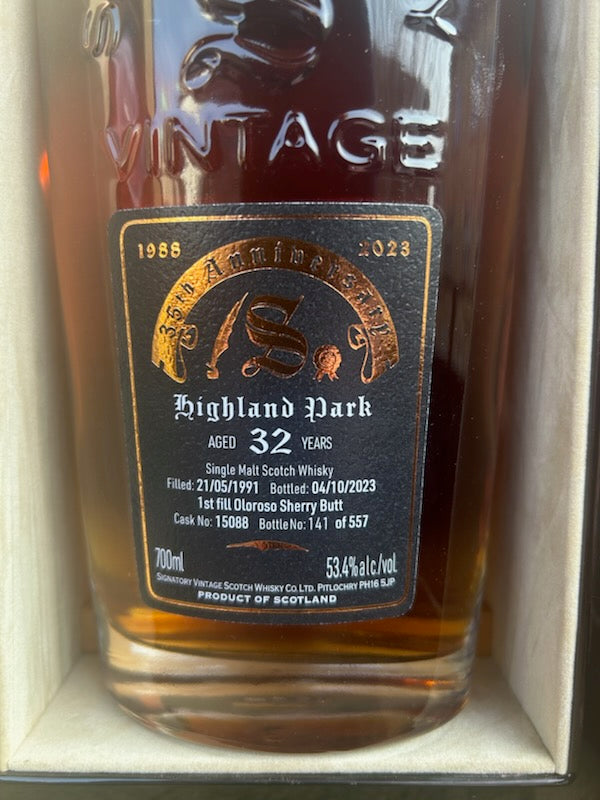 Highland Park 32 år 1991 53,4% Signatory 35th Anniversary  Rare Reserve