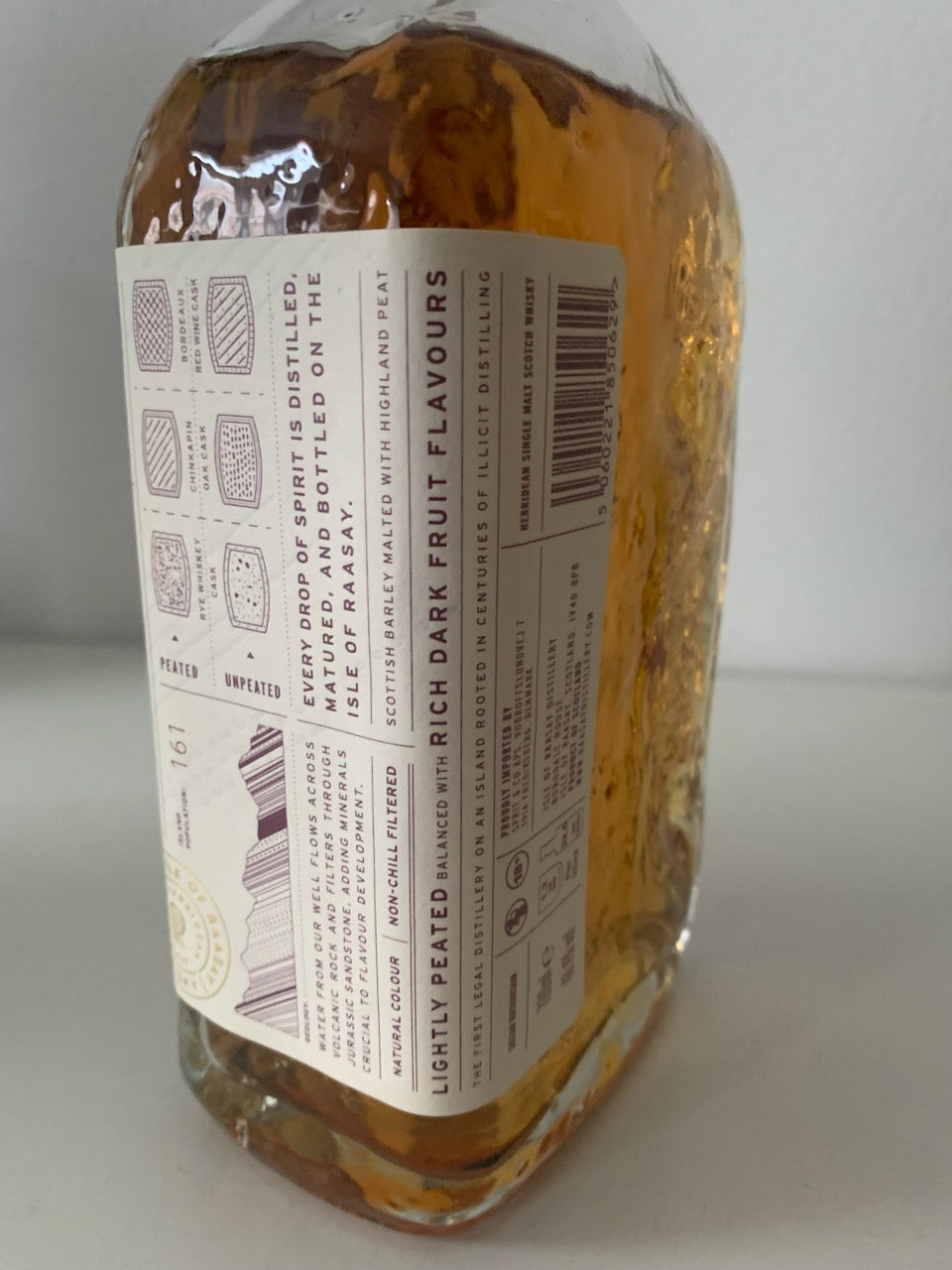 RAASAY R-02.1 WHISKY 2022 SINGLE ISLAND MALT WHISKY 70 CL 46,4%