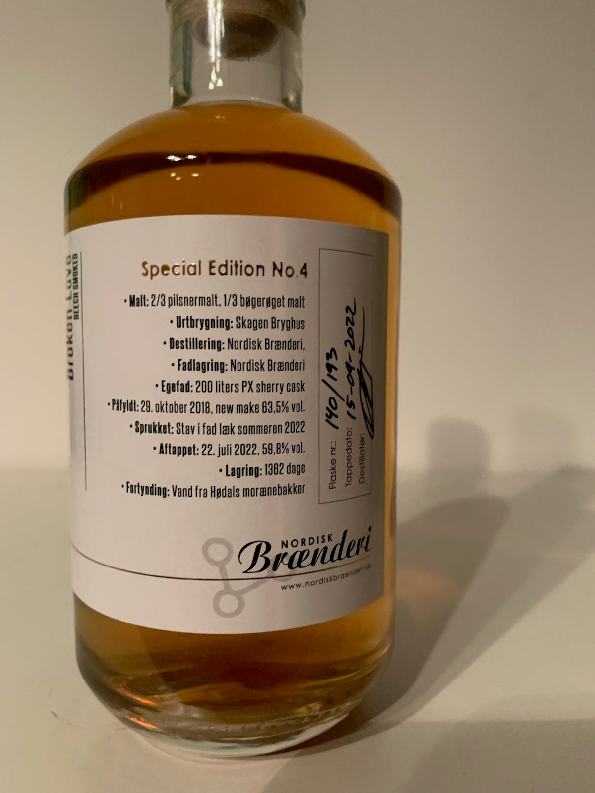 Hødal Whisky No. 4 Broken Love 50% / 50 CL.