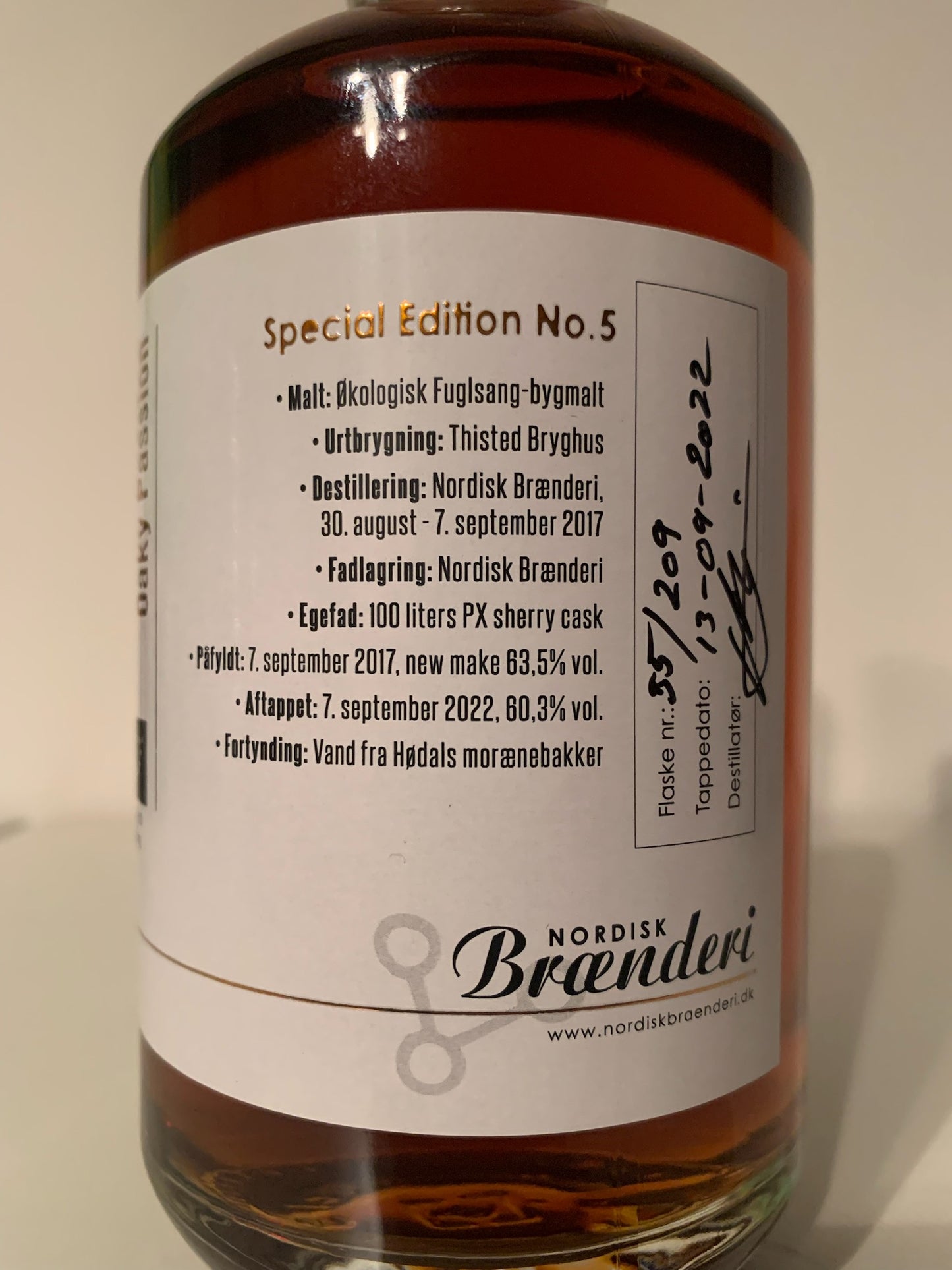 Hødal Whisky No. 5 Oaky Passion 46% / 50 CL.