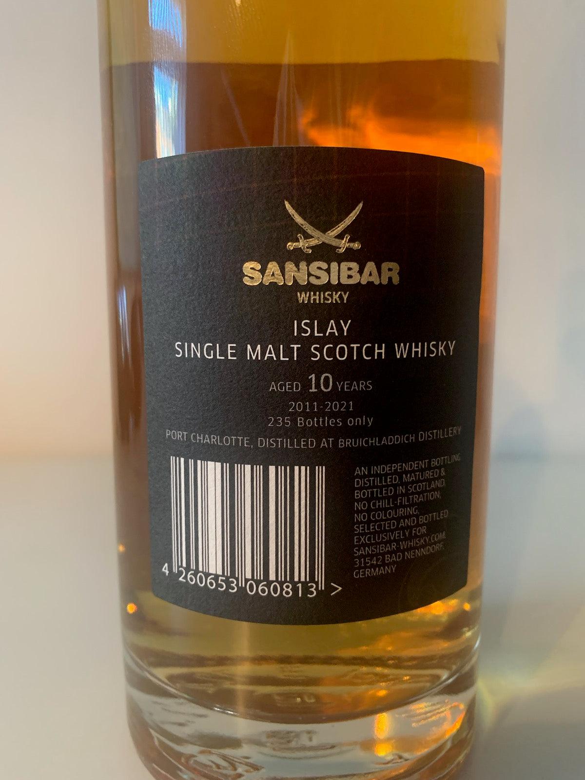 Port Charlotte 2011 10 år 62,3 % Bruichladdich