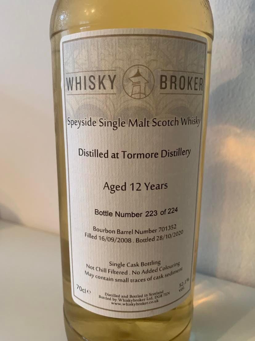 Tormore 12 år 52,1% whisky By Rauff & Fagerberg