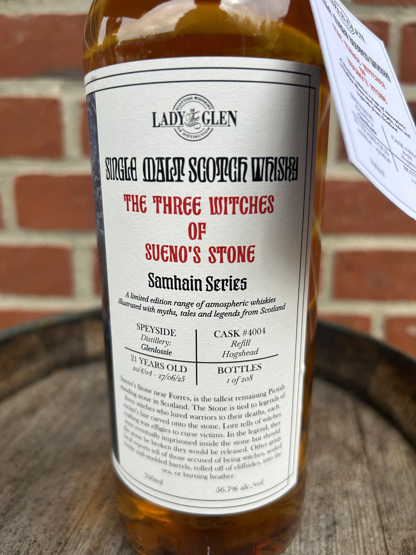 Glenlossie 21 år 2004 56,7% The Three Witches of Sueno's Stone Samhain Series