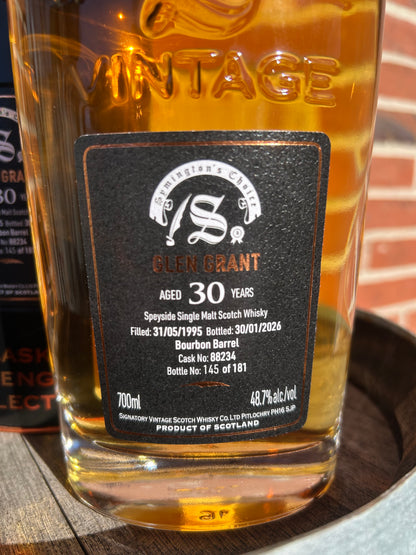Glen Grant 1995 30 år 48,7% #88234  Symington´s Choice Signatory
