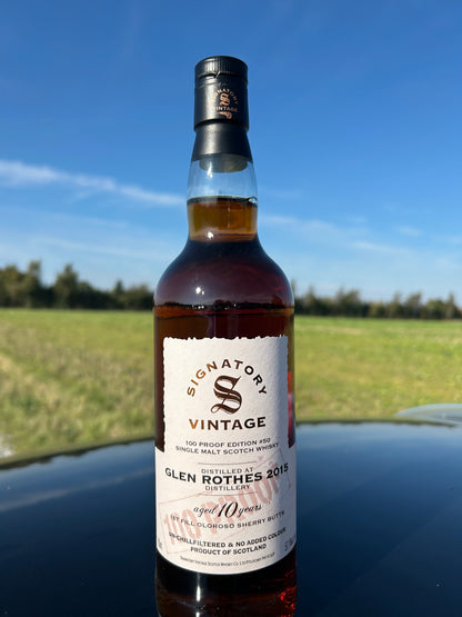 Glen Rothes 10 år 2015 57,1% 100 Proff Signatory #50