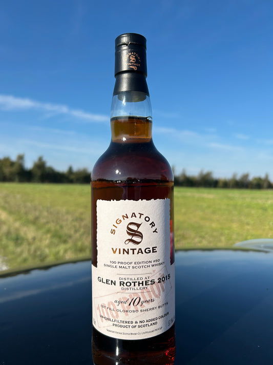 Glen Rothes 10 år 2015 57,1% 100 Proff Signatory #50