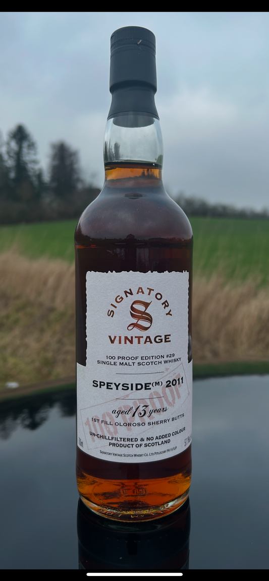 Speyside (M) 2011 13 år 100 Proof Edition #29 Signatory Vintage 57,1%