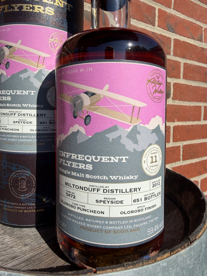Miltonduff 2012 11 år 59.4% Oloroso Infrequent Flyers