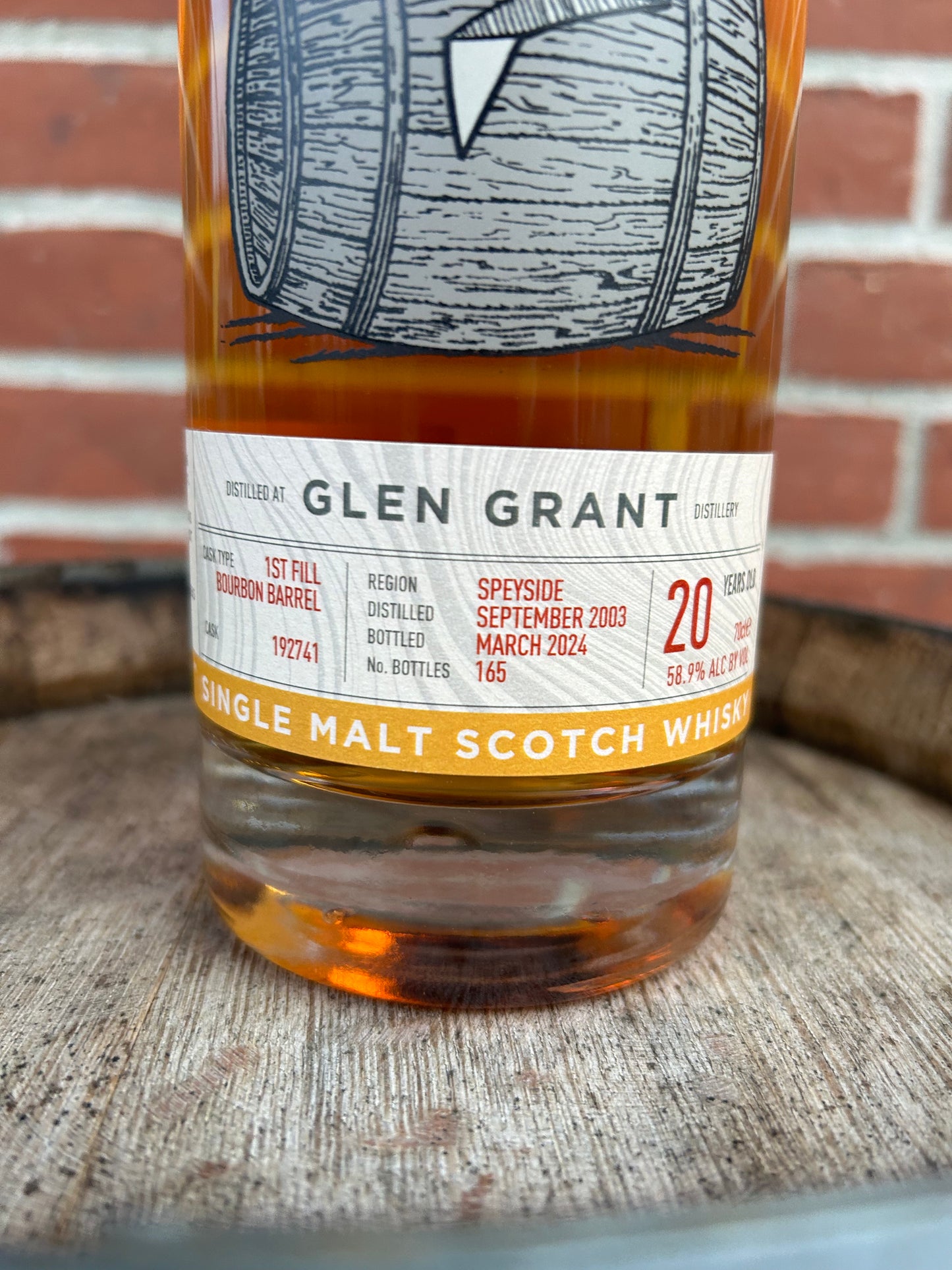 Glen Grant 2003 20 år 58,9% Single Cask Nation.