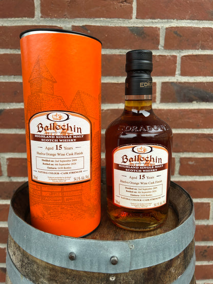 Edradour Ballechin 2009 15 år  54,1% Huelva Orange Wine Cask Finish