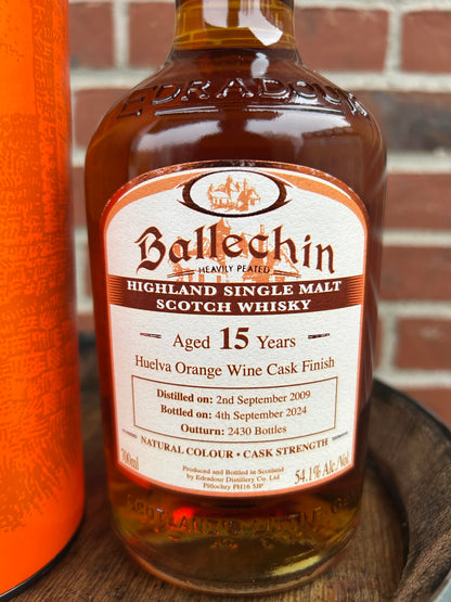 Edradour Ballechin 2009 15 år  54,1% Huelva Orange Wine Cask Finish