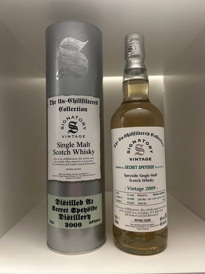 Unnamed Speyside 13 År 2009 (Cask DRU 17/A195 #44) - Signatory Un-Chillfiltered