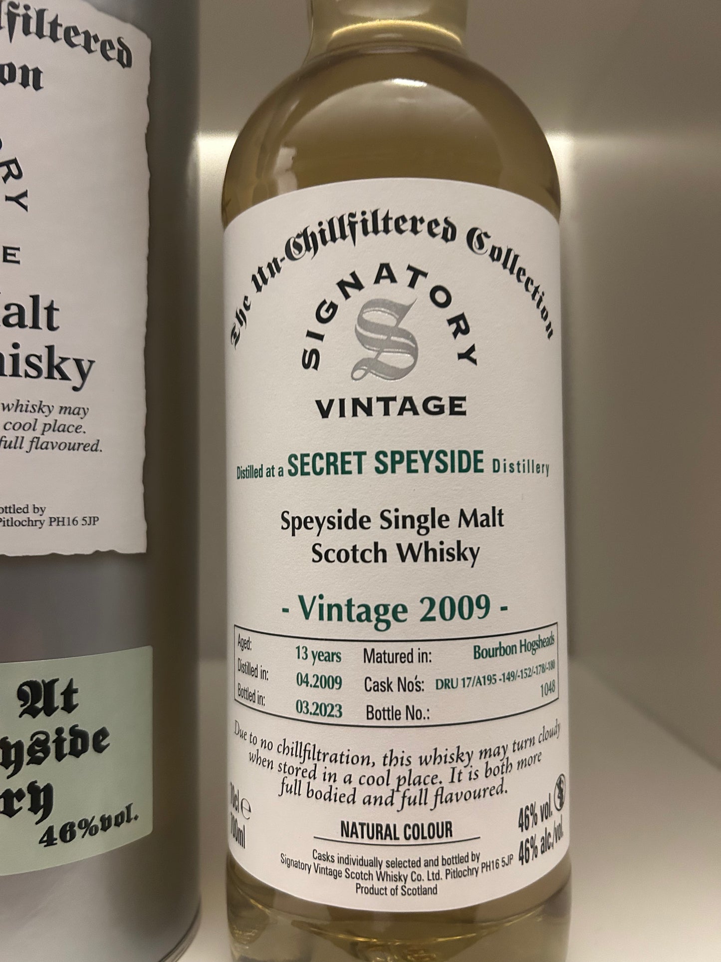 Unnamed Speyside 13 År 2009 (Cask DRU 17/A195 #44) - Signatory Un-Chillfiltered