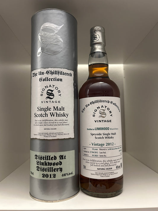 Linkwood 10 År 2012 Cask #202 & #205 - Signatory Un-Chillfiltered