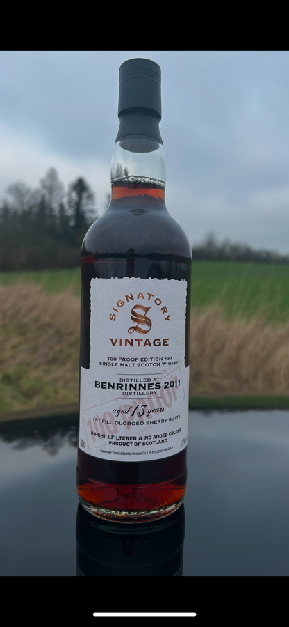 Benrinnes 2011 13 år 100 Proof Edition #33 Signatory Vintage 57,1%