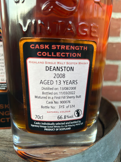 Deanston 13 år 66,8% 2008 Signatory