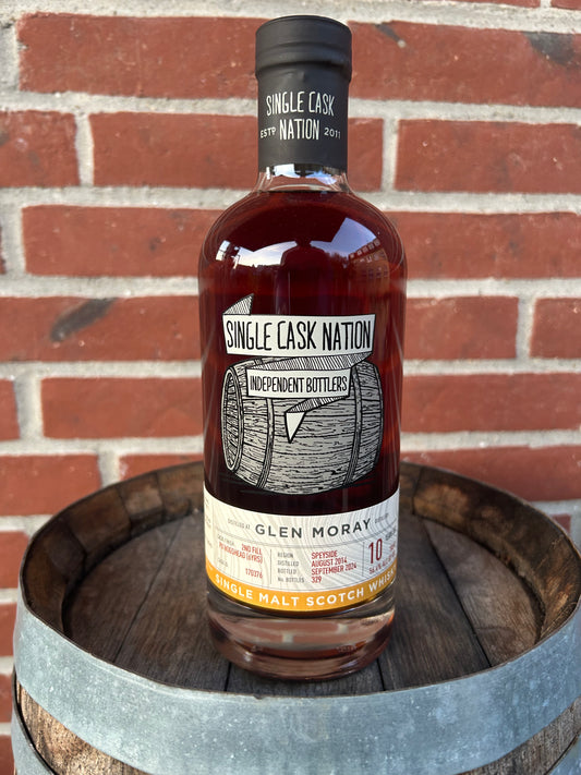 Glen Moray 10 år 56,4% PX finish Single Cask Nation