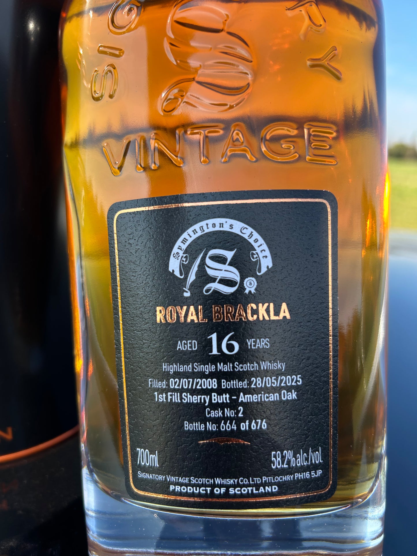 Royal Brackla 16 år 58,2% Signatory Symington`s Choice