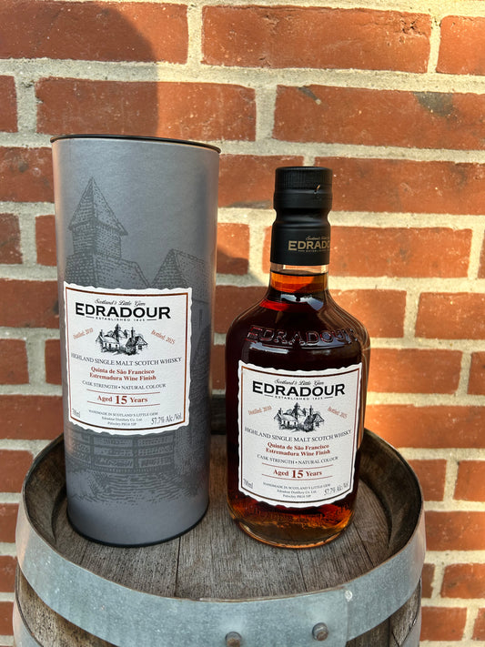 Edradour 15 år 57,7% Quinta de Säo Francisco Estremadura Wine finish Cask Strength
