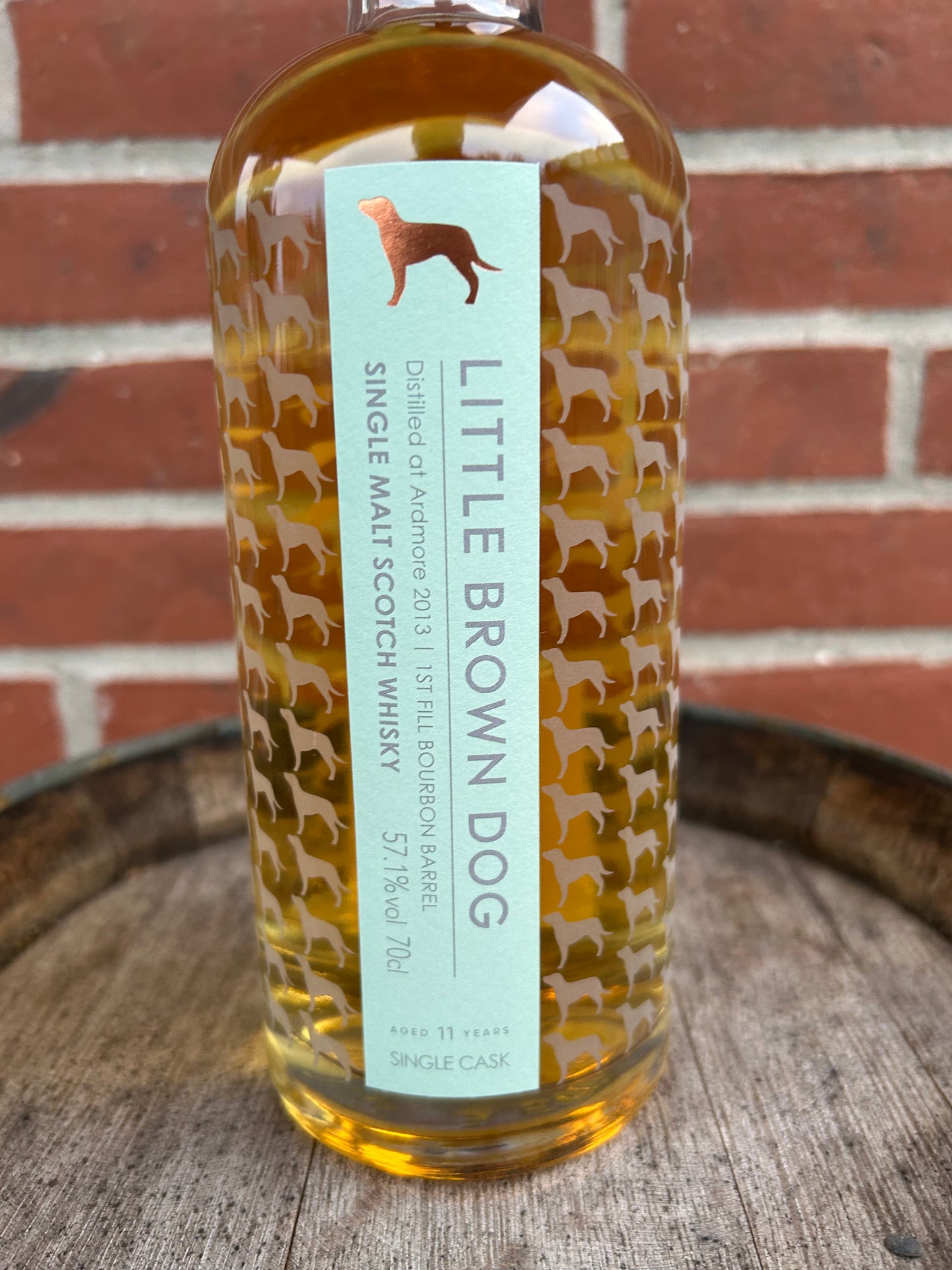 Ardmore 2013 11 år heavily peated 57,1% Little Brown Dog